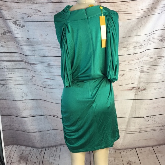 Catherine Malandrino NWT Dolman Slv Ruched Dress - Picture 3 of 11
